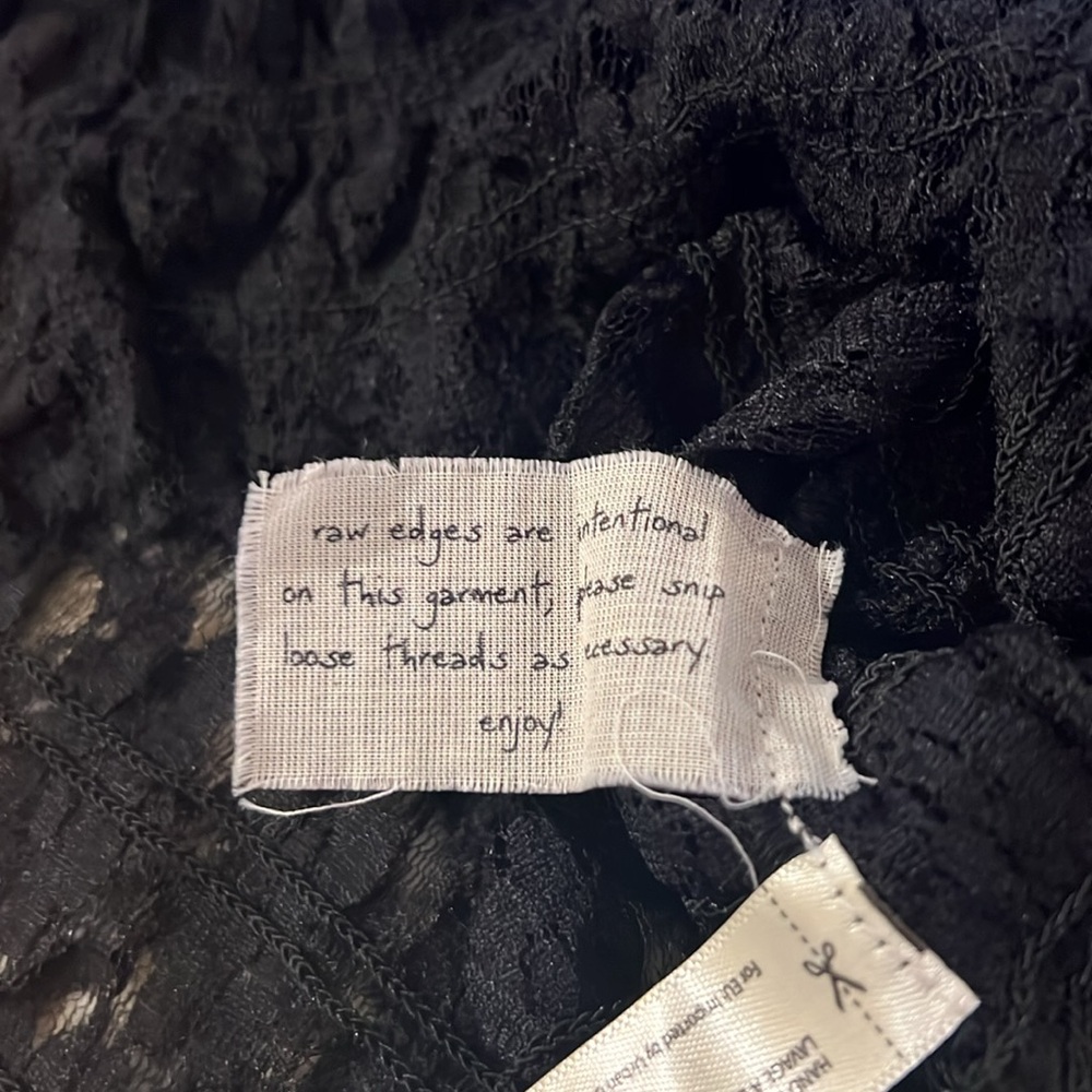 Free People Madison Top in Black Sz Medium - Picture 11 of 13